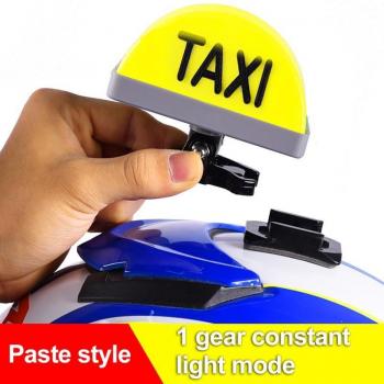 USB Rechargeable LED Taxi Sign for Helmet/Handlebar