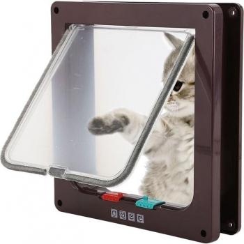 4 Way Locking Cat Door for Small Dogs and Cats - Available in S/M/L