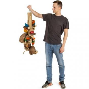 Gigantisches Kokusnuss-Spielzeug für Vögel