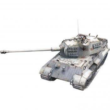 Modèle King Tiger Porsche Turret 1:48 – Intérieur complet SUYATA NO‑005