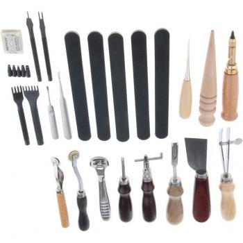 Leather Craft Punch Kit with Saddle Groover