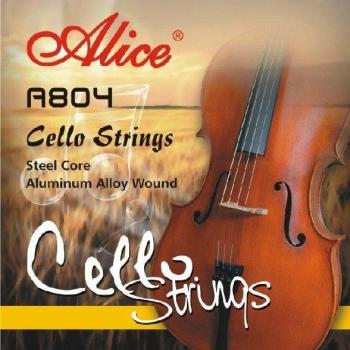 Cordes de violoncelle Alice A804, noyau en acier, alliage d'aluminium enroulé, bout de boule nickelé