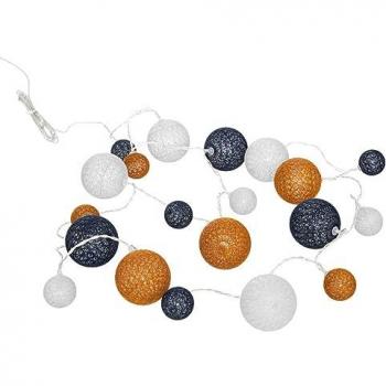 Atmosphera Créateur d'intérieur - Guirlande Lumineuse 20 Boules LED 340cm Orange