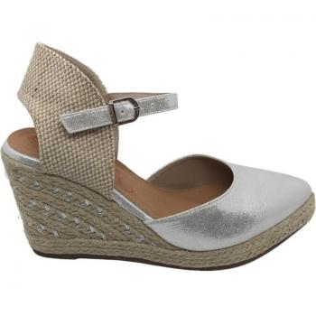 Sandalia Mandarina Esparto Mujer 819 DF Plata