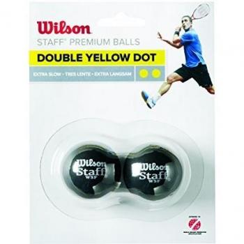 Wilson Staff Squash Double Yellow Dot 2 Pack