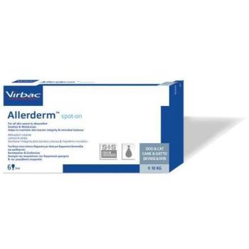 Virbac Allerderm Spot On for Skin Care in Cats and Dogs under 10 Kg