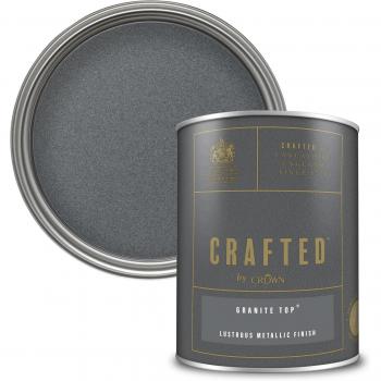 CRAFTED™ by Crown Emulsion Metallic Granite Top Interior Paint - 1.25L