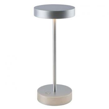 Lampe de table design SANDY MINI Chrome Aluminium H25 cm