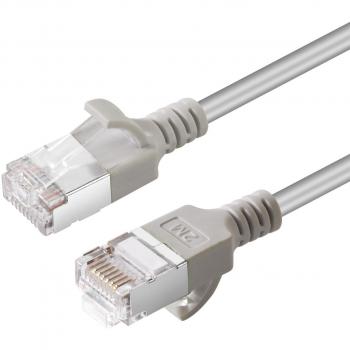 Microconnect V-FTP6A03-SLIM networking cable Grey 3 m Cat6a U/FTP (STP)