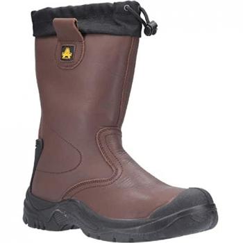 Amblers Safety FS245 Waterproof Rigger Boots Mens - Brown - Size UK 13