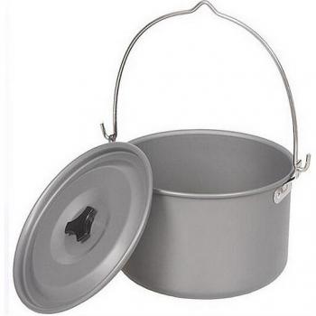 4L Portable Aluminia Camping Pot – Heavy‑Duty 4‑Liter Outdoor Cooking Bowl
