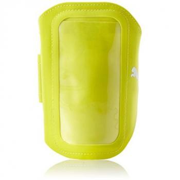 Puma Men’s Athletic Shorts Featuring Galaxy S5 Phone Pocket – Yellow, S/M