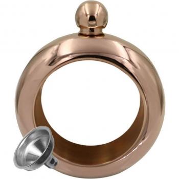 Bracelet Flacon en Acier Inoxydable 3,5 oz pour Alcool - Argent