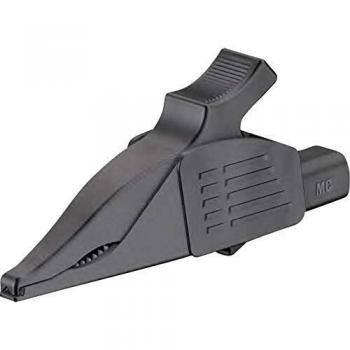 Pince crocodile enfichable 4 mm noire