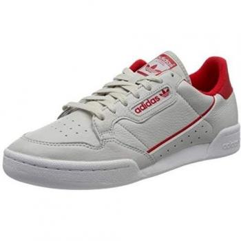 Adidas Continental 80, Zapatillas Deportivas Hombre, Gris/Escarlata/Blanco, 40 EU