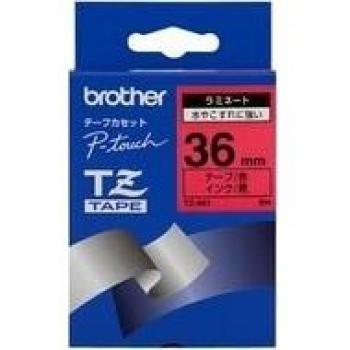 Brother Gloss Band Black on Red Roll (3.6 cm x 8 m) 1 Roll(s) for P-Touch PT-1250, 1400, 1600, 1650, 3600, 550, 9200, 9400, 9500, 9600, 9700, 9800 (TZ-461)