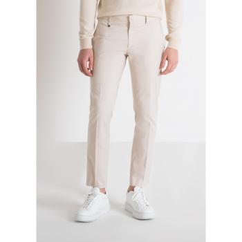 Men's White Zip Trousers Size 2XL