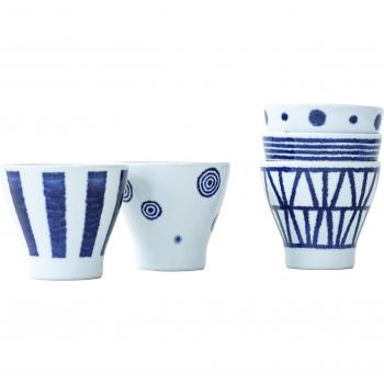 Nishikai Hasami: Juego de taza de té japonesa para microondas y lavavajillas