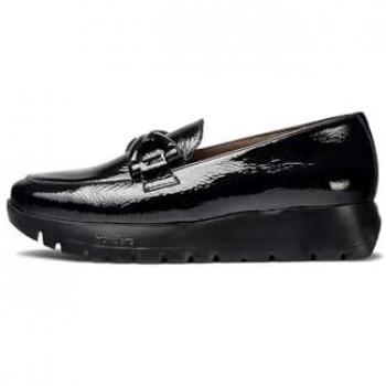 Wonders para mujer. A-2474 Mocasines de Piel Rose negro (40), 1 a 3cm, Ninguno, Casual, Clásico, Wonders outlet 2024