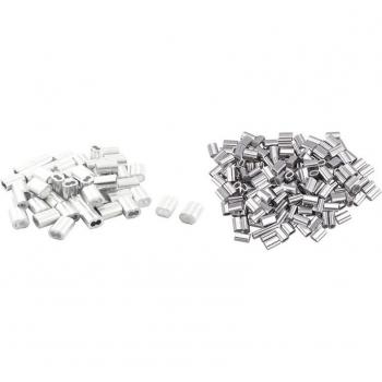 250pcs Wire Rope Aluminum Ferrule Crimp Ties