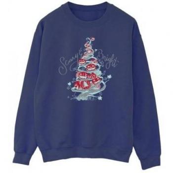 Disney Men's Nightmare Before Christmas Spooky & Bright Sweatshirt L White