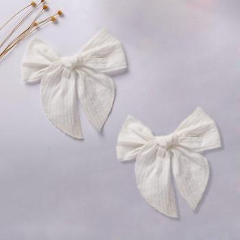 Pinzas para el Pelo de Bebé con Lazos - 2 Unids