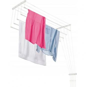 Système de séchage plafond Kadax – Étendoir à linge en acier blanc