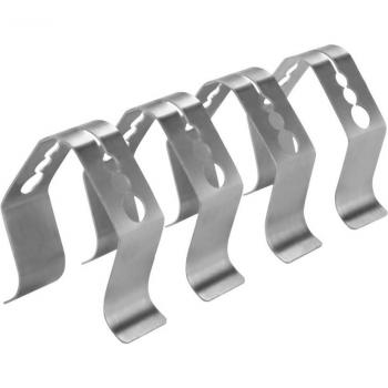 4PCS Stainless Steel BBQ Meat Thermometer Probe Clip Holder