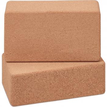 Blocchetti yoga sughero (2 pezzi) – Relaxdays