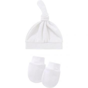 Baby Cotton Comfort Duo: Soft Knit Caps & Mitts