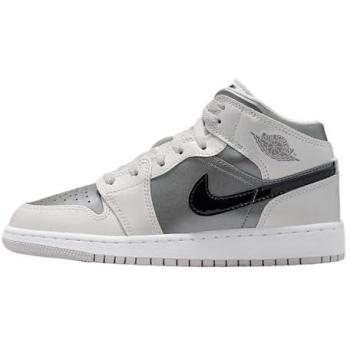 Jordan AJ1 Mid Infantil Gris 38 Piel