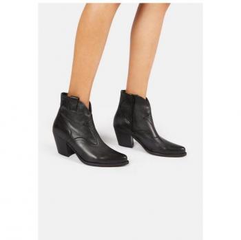 Felmini Leder Cowboy Stiefelette für Damen