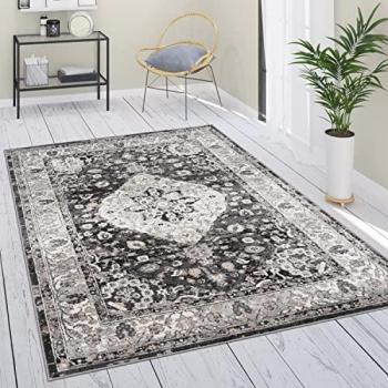 Tapis Oriental Poils Ras Bordure Crème 200x280 cm
