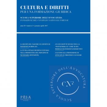 Cultura e diritti. Per una formazione giuridica  (2017). Vol. 1: Gennaio-aprile.