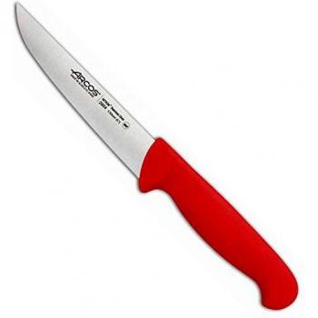 Cuchillo de cocina Arcos 2900 - Hoja de acero inoxidable Nitrum 130 mm - Mango ergonómico rojo