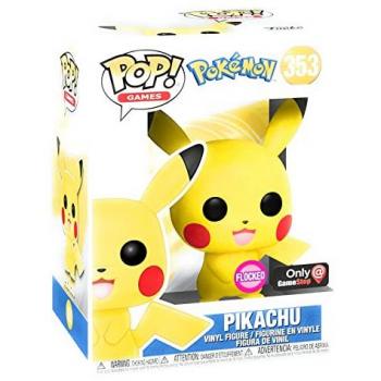 Poké-Flock Pikachu – Funko Pop N°353 – Collection Jeux – 3+ ans