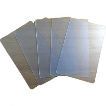 Transparante PVC visitekaartjes 85,5 x 54 mm zonder bedrukking
