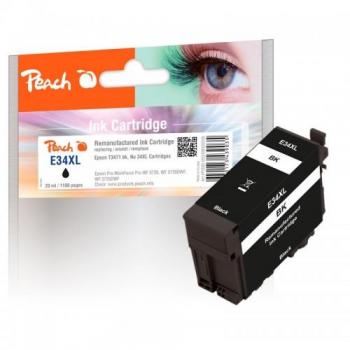 Peach 34XL Schwarze Tintenpatrone für Epson T3471
