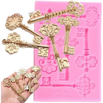 3D Vintage Key Frame Silicone Mould