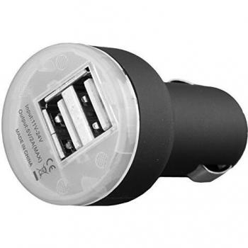 ZUJ Premium USB Car Charger DUAL 2 A Black