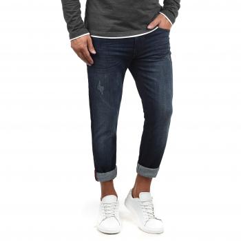 Dunkelblaue Denim-Hose von Blend Husao für Männer mit Stretch-Material und schmaler Passform (Größe W36/32)