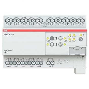 ABB SAH/S16.6.7.1 16-Channel Switch/Shutter Actuator, 6A, Home Automation Relay