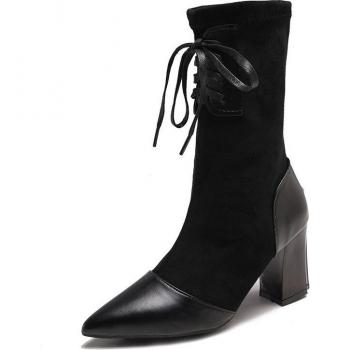 Zapatos de Invierno Puntiagudos Flocados