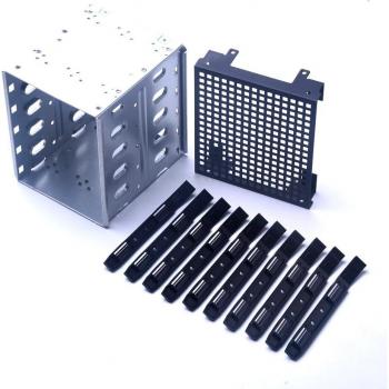 Stainless Steel SAS Hard Drive Cage for PC with Fan Space