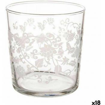 Bierglas Blattmuster durchsichtig weiß, 380ml pro Glas, 18-teilig