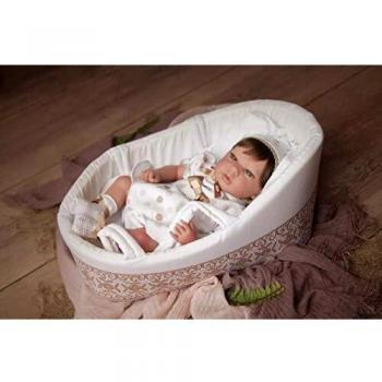 Muñeca Reborn Candy con Capazo 40cm (98033)