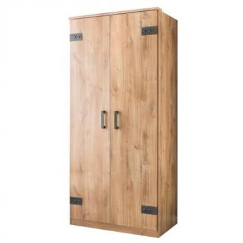 Drehtürenschrank Sacramento braun 199.0 H x 90.0 W x 58.0 D cm