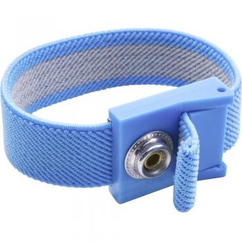 QUADRIOS Cinturino da polso esd Blu Connettore a pressione 10 mm
