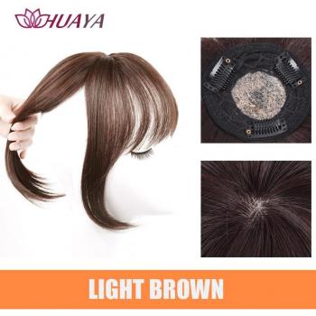 Extensión de Cabello con Flequillo Sintético Resistente al Calor