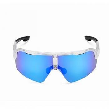 Lunettes solaires cyclistes Spiuk Dabbel, optique miroir azur